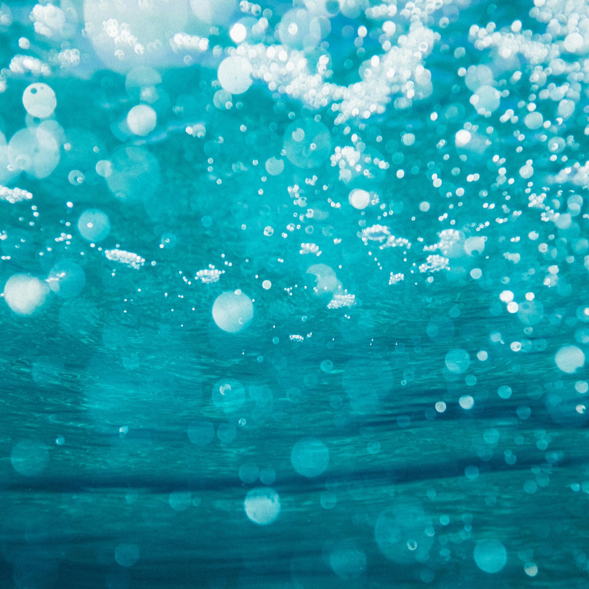Clear Blue Water Bubbles